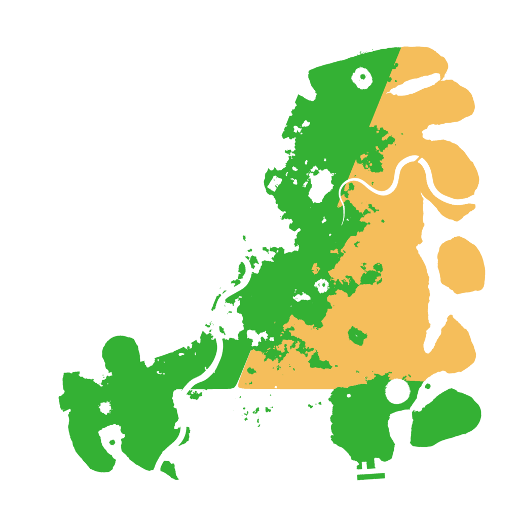 Biome Rust Map: Procedural Map, Size: 3800, Seed: 1214119383