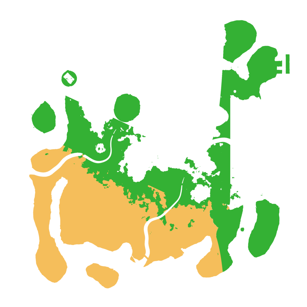 Biome Rust Map: Procedural Map, Size: 3200, Seed: 1729979228