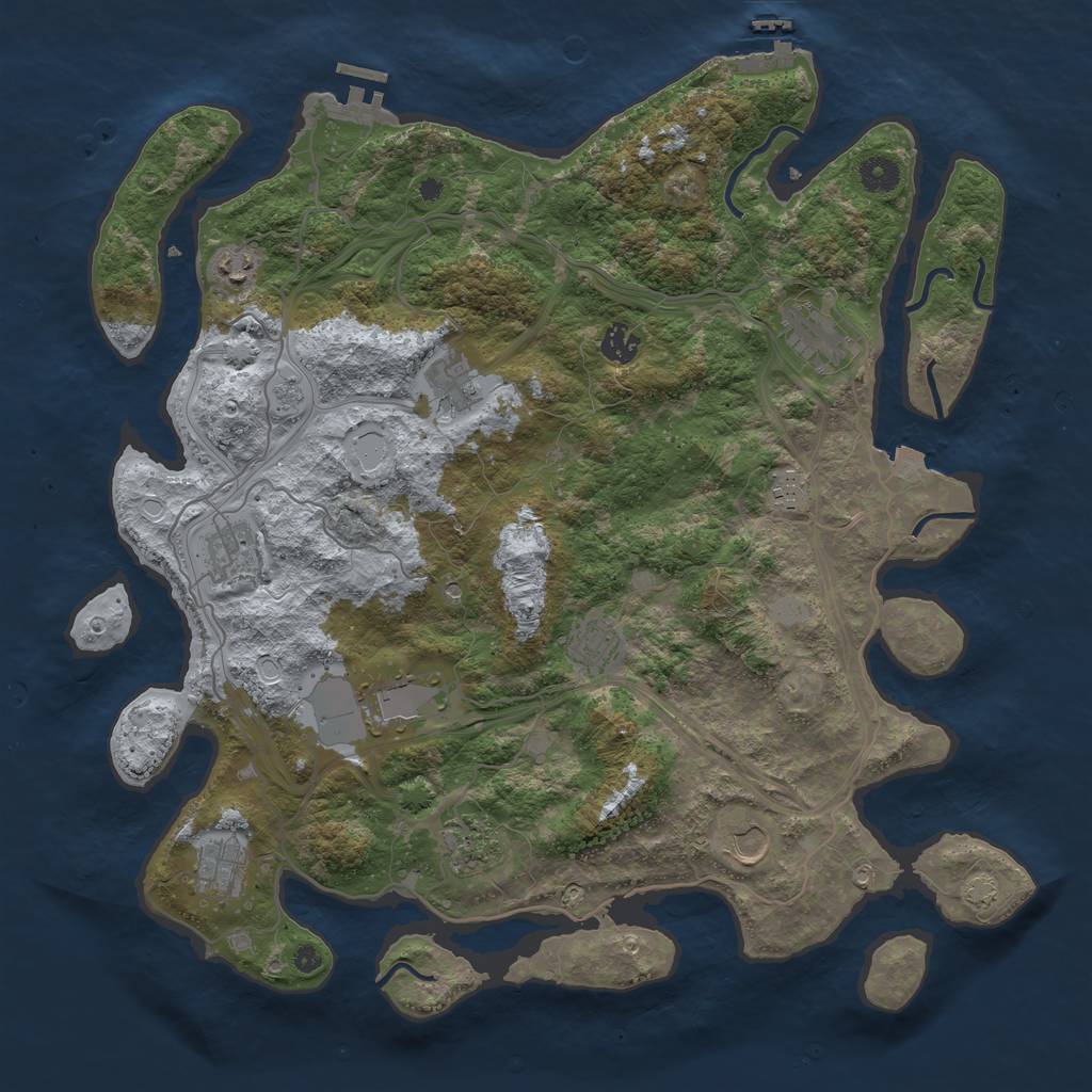 Rust Map: Procedural Map, Size: 4250, Seed: 19092024, 19 Monuments