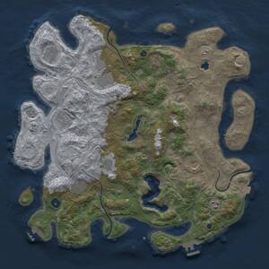 Thumbnail Rust Map: Procedural Map, Size: 4250, Seed: 1397558790, 15 Monuments