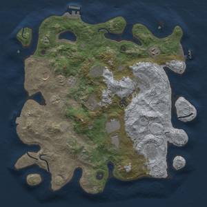 Thumbnail Rust Map: Procedural Map, Size: 3750, Seed: 979687, 18 Monuments