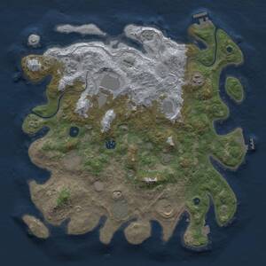 Thumbnail Rust Map: Procedural Map, Size: 3850, Seed: 538287230, 15 Monuments