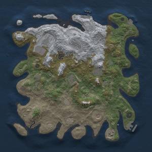 Thumbnail Rust Map: Procedural Map, Size: 3850, Seed: 538287230, 17 Monuments