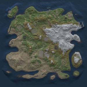 Thumbnail Rust Map: Procedural Map, Size: 3850, Seed: 538287231, 18 Monuments