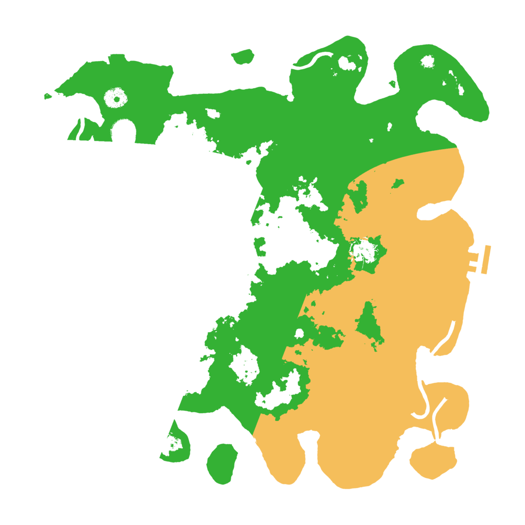 Biome Rust Map: Procedural Map, Size: 3700, Seed: 2382655