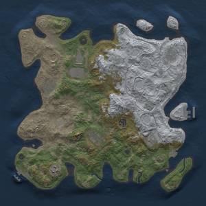 Thumbnail Rust Map: Procedural Map, Size: 3750, Seed: 1116340036, 17 Monuments