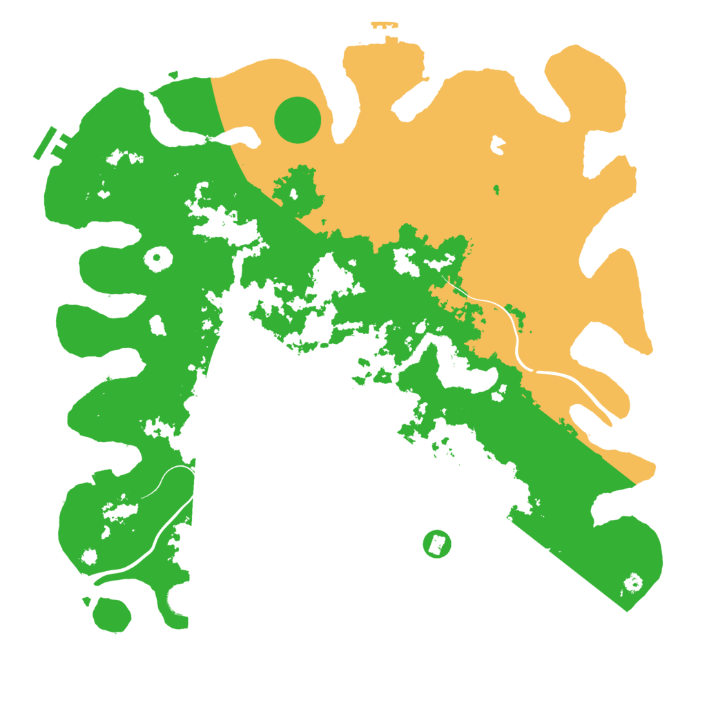 Biome Rust Map: Procedural Map, Size: 4000, Seed: 523174329