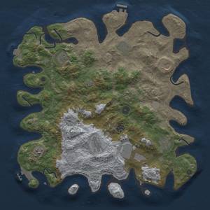 Thumbnail Rust Map: Procedural Map, Size: 4000, Seed: 523174329, 18 Monuments