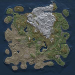 Thumbnail Rust Map: Procedural Map, Size: 4250, Seed: 575472, 14 Monuments