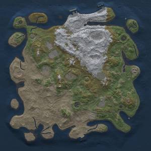 Thumbnail Rust Map: Procedural Map, Size: 4250, Seed: 575472, 19 Monuments