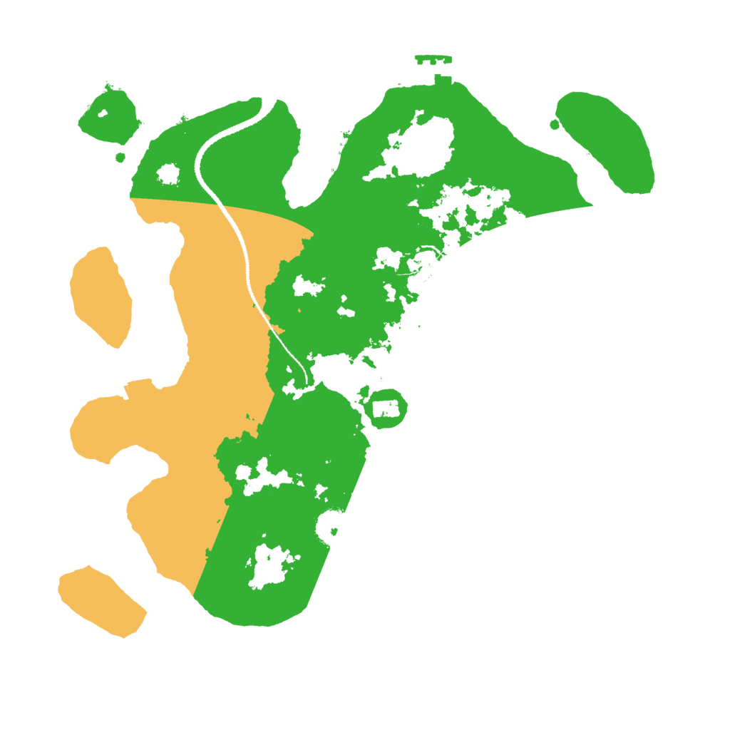 Biome Rust Map: Procedural Map, Size: 3000, Seed: 1251986