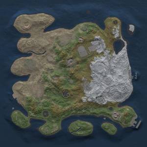 Thumbnail Rust Map: Procedural Map, Size: 3500, Seed: 435678, 17 Monuments