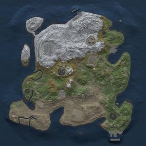 Thumbnail Rust Map: Procedural Map, Size: 3100, Seed: 1966084510, 14 Monuments