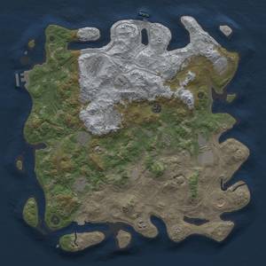 Thumbnail Rust Map: Procedural Map, Size: 4250, Seed: 1255107368, 19 Monuments