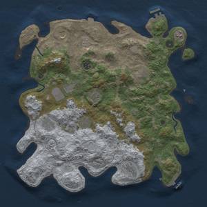 Thumbnail Rust Map: Procedural Map, Size: 4000, Seed: 386278553, 18 Monuments