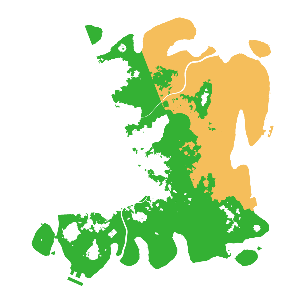 Biome Rust Map: Procedural Map, Size: 3700, Seed: 998117