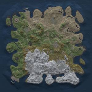 Thumbnail Rust Map: Procedural Map, Size: 3850, Seed: 1183823938, 17 Monuments