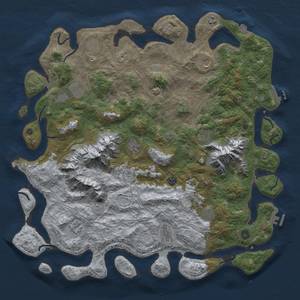 Thumbnail Rust Map: Procedural Map, Size: 5000, Seed: 547118748, 19 Monuments