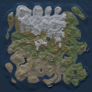 Thumbnail Rust Map: Procedural Map, Size: 4250, Seed: 630633041, 15 Monuments