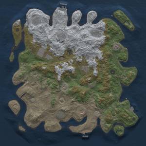 Thumbnail Rust Map: Procedural Map, Size: 4250, Seed: 630633041, 19 Monuments