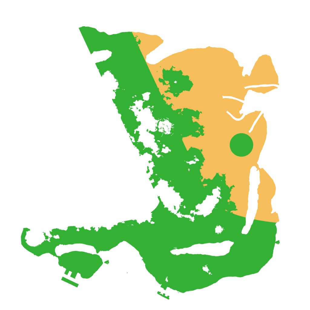 Biome Rust Map: Procedural Map, Size: 3500, Seed: 440412889