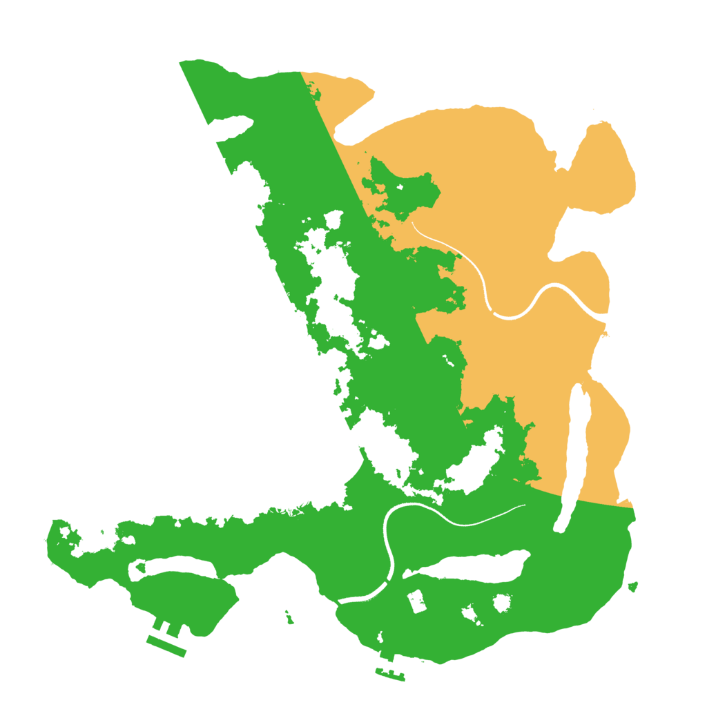 Biome Rust Map: Procedural Map, Size: 3500, Seed: 440412889