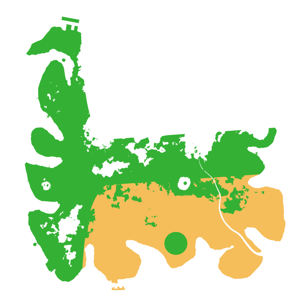 Biome Rust Map: Procedural Map, Size: 3500, Seed: 190924