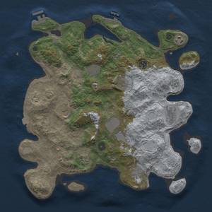 Thumbnail Rust Map: Procedural Map, Size: 3800, Seed: 850950005, 18 Monuments