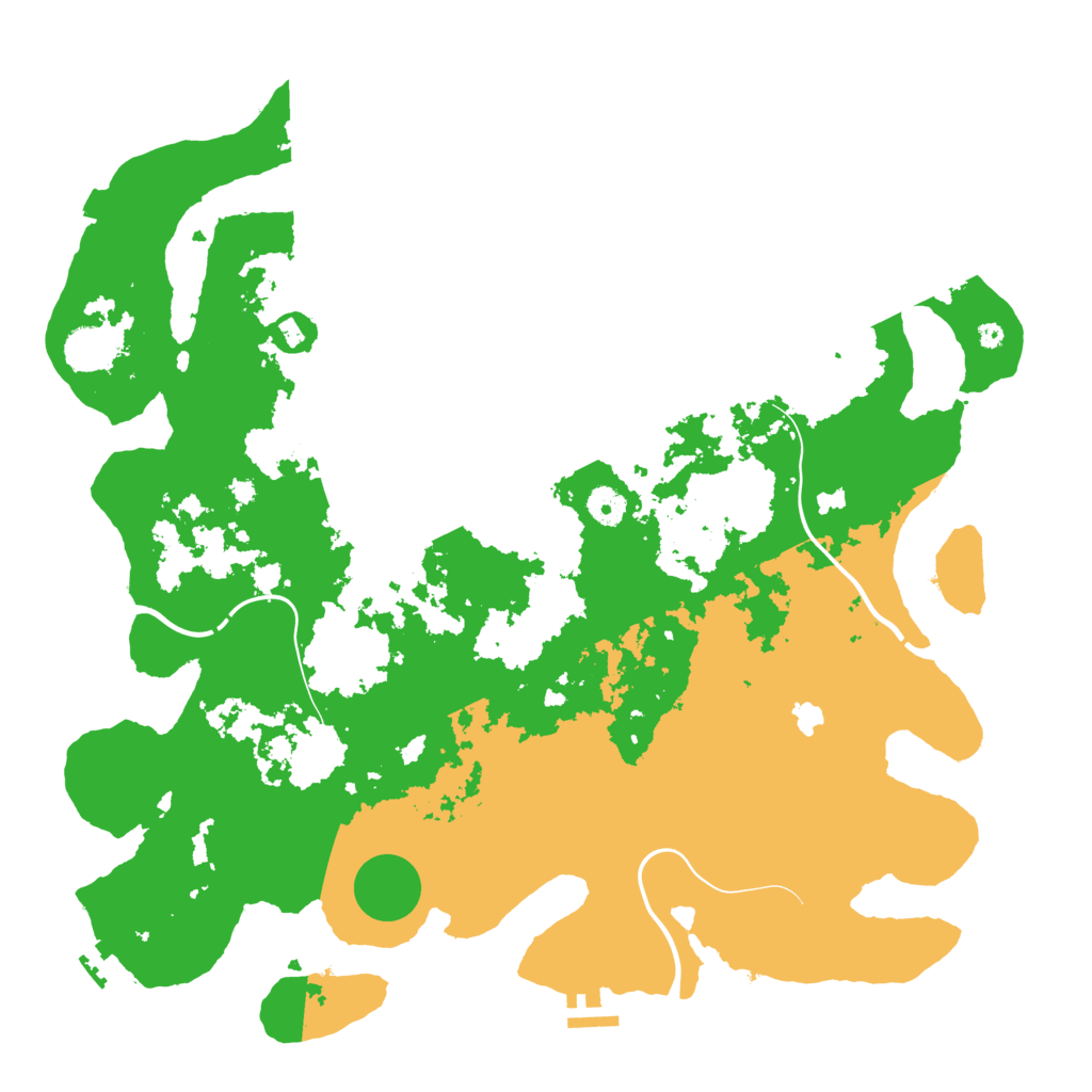Biome Rust Map: Procedural Map, Size: 4300, Seed: 289667