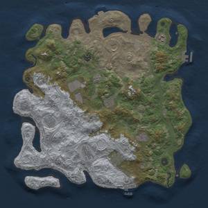 Thumbnail Rust Map: Procedural Map, Size: 4250, Seed: 52420160, 19 Monuments