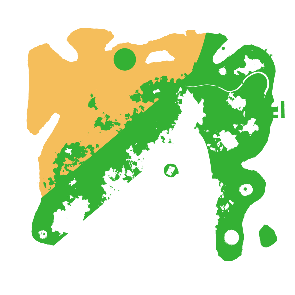 Biome Rust Map: Procedural Map, Size: 3500, Seed: 1784285335