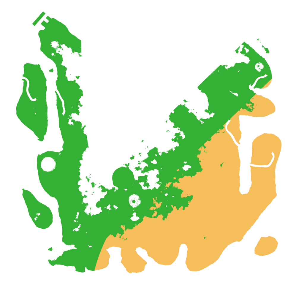 Biome Rust Map: Procedural Map, Size: 3700, Seed: 1099452929