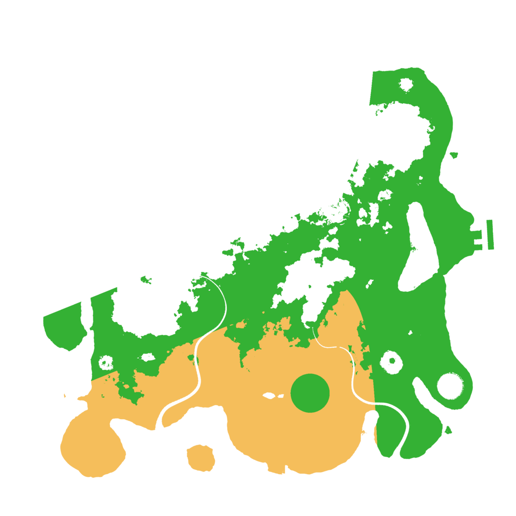 Biome Rust Map: Procedural Map, Size: 3500, Seed: 1455179789