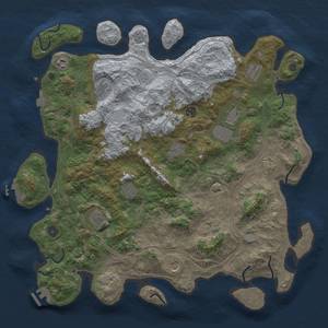 Thumbnail Rust Map: Procedural Map, Size: 4500, Seed: 75664, 19 Monuments