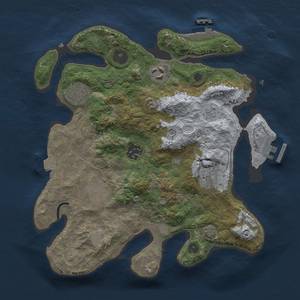 Thumbnail Rust Map: Procedural Map, Size: 3000, Seed: 1468252890, 13 Monuments