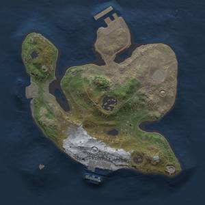 Thumbnail Rust Map: Procedural Map, Size: 2000, Seed: 71670019, 6 Monuments