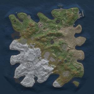 Thumbnail Rust Map: Procedural Map, Size: 3500, Seed: 562285703, 16 Monuments