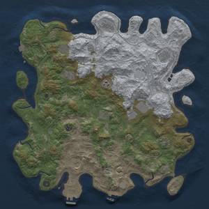 Thumbnail Rust Map: Procedural Map, Size: 4500, Seed: 226381501, 19 Monuments