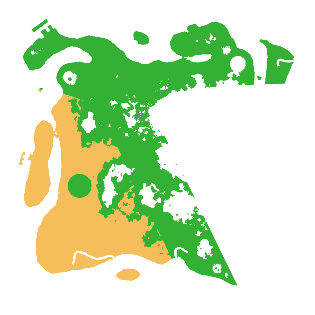 Biome Rust Map: Procedural Map, Size: 3500, Seed: 1241859