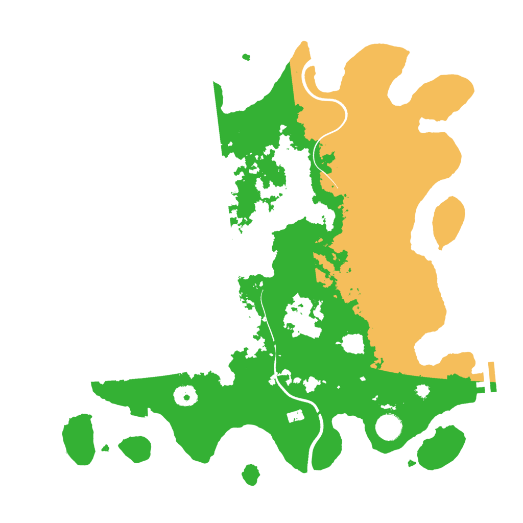 Biome Rust Map: Procedural Map, Size: 3500, Seed: 155285806