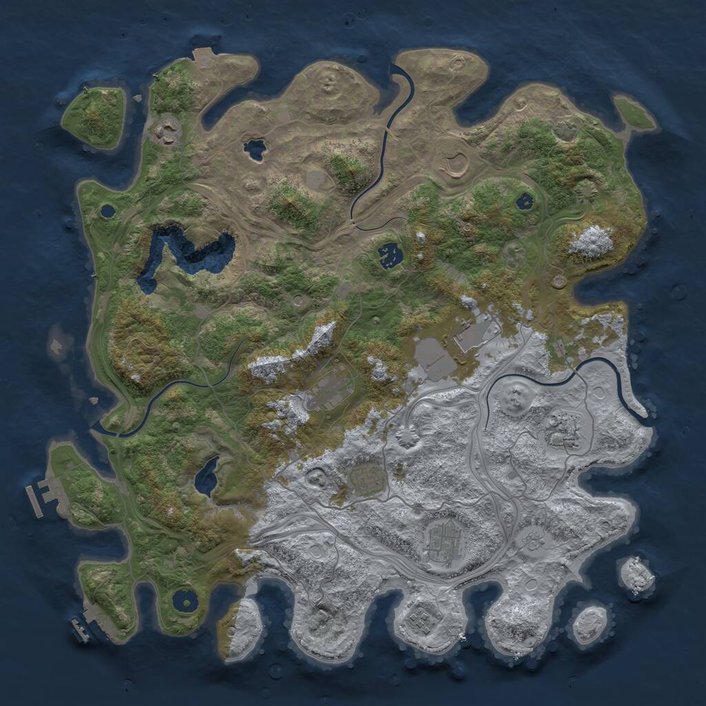 Rust Map: Procedural Map, Size: 4250, Seed: 1742974681, 15 Monuments