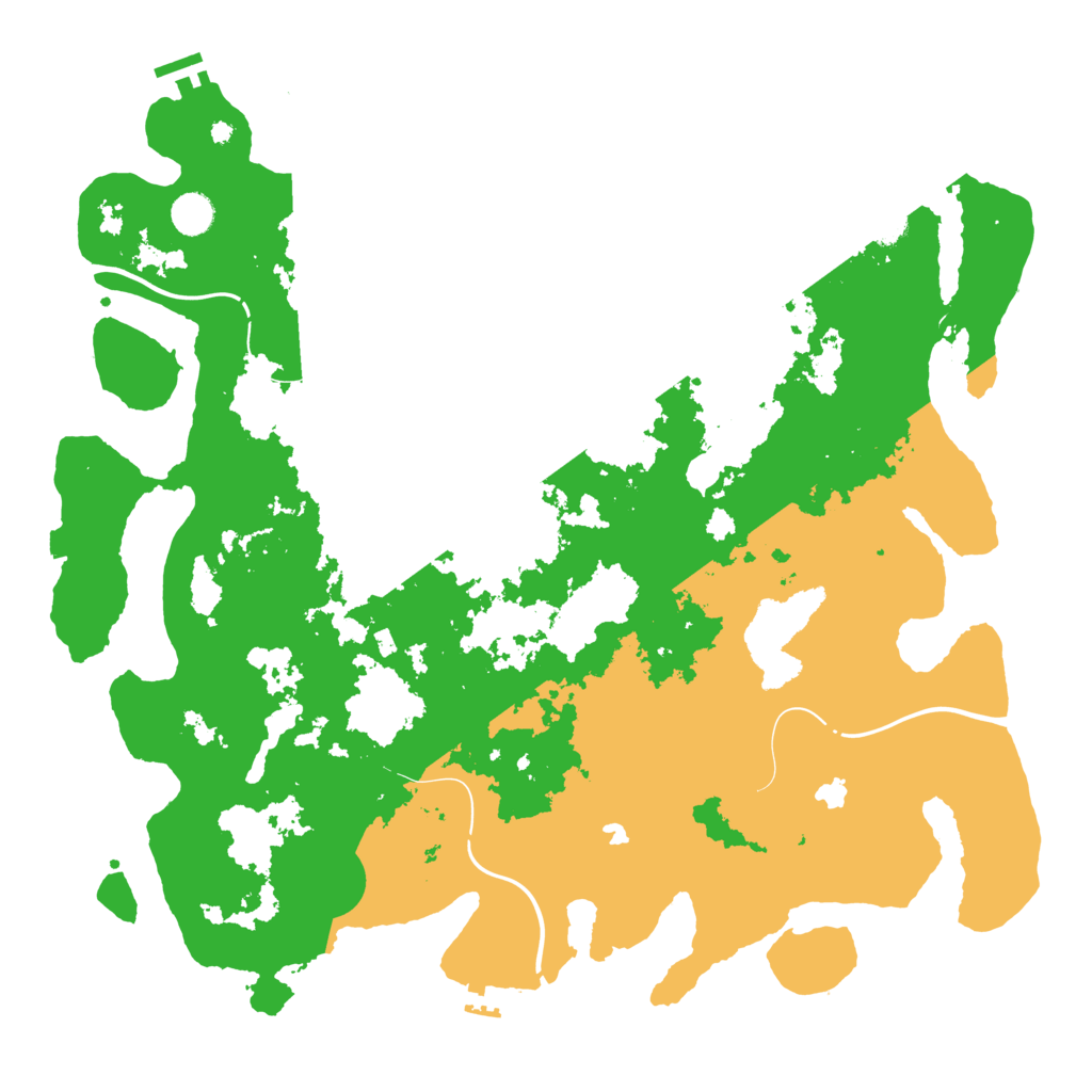 Biome Rust Map: Procedural Map, Size: 4500, Seed: 2049708329