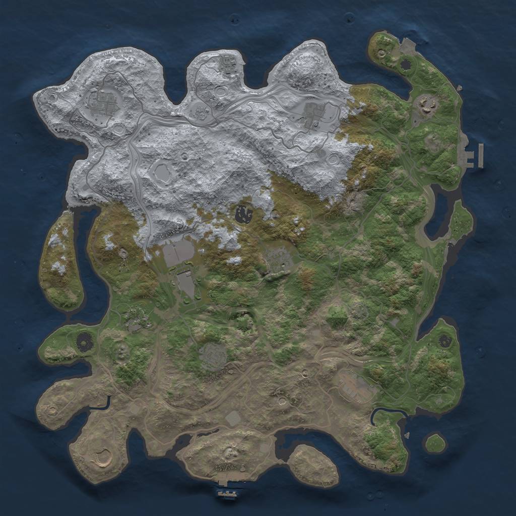 Rust Map: Procedural Map, Size: 4250, Seed: 1748757493, 19 Monuments