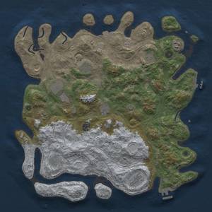 Thumbnail Rust Map: Procedural Map, Size: 4250, Seed: 54997346, 19 Monuments