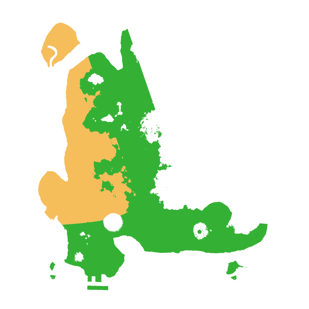 Biome Rust Map: Procedural Map, Size: 3000, Seed: 92547799