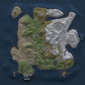 Thumbnail Rust Map: Procedural Map, Size: 3000, Seed: 92547799, 14 Monuments