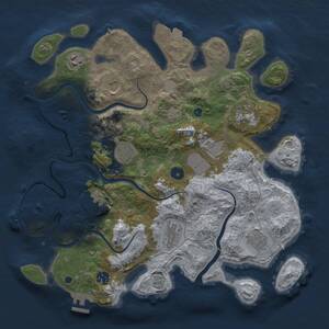 Thumbnail Rust Map: Procedural Map, Size: 3800, Seed: 532064390, 16 Monuments