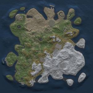 Thumbnail Rust Map: Procedural Map, Size: 3800, Seed: 532064390, 17 Monuments