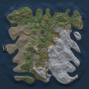 Thumbnail Rust Map: Procedural Map, Size: 3800, Seed: 948574524, 18 Monuments