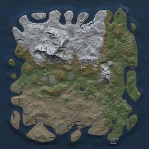 Thumbnail Rust Map: Procedural Map, Size: 5000, Seed: 863555764, 19 Monuments